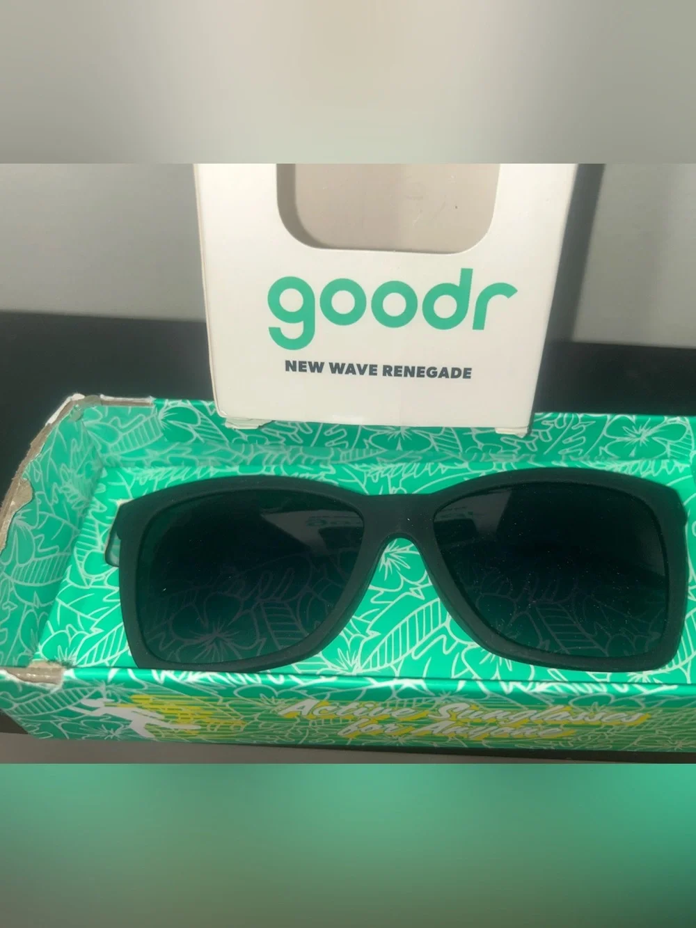 goodr New Wave Renegade Black Sunglasses
